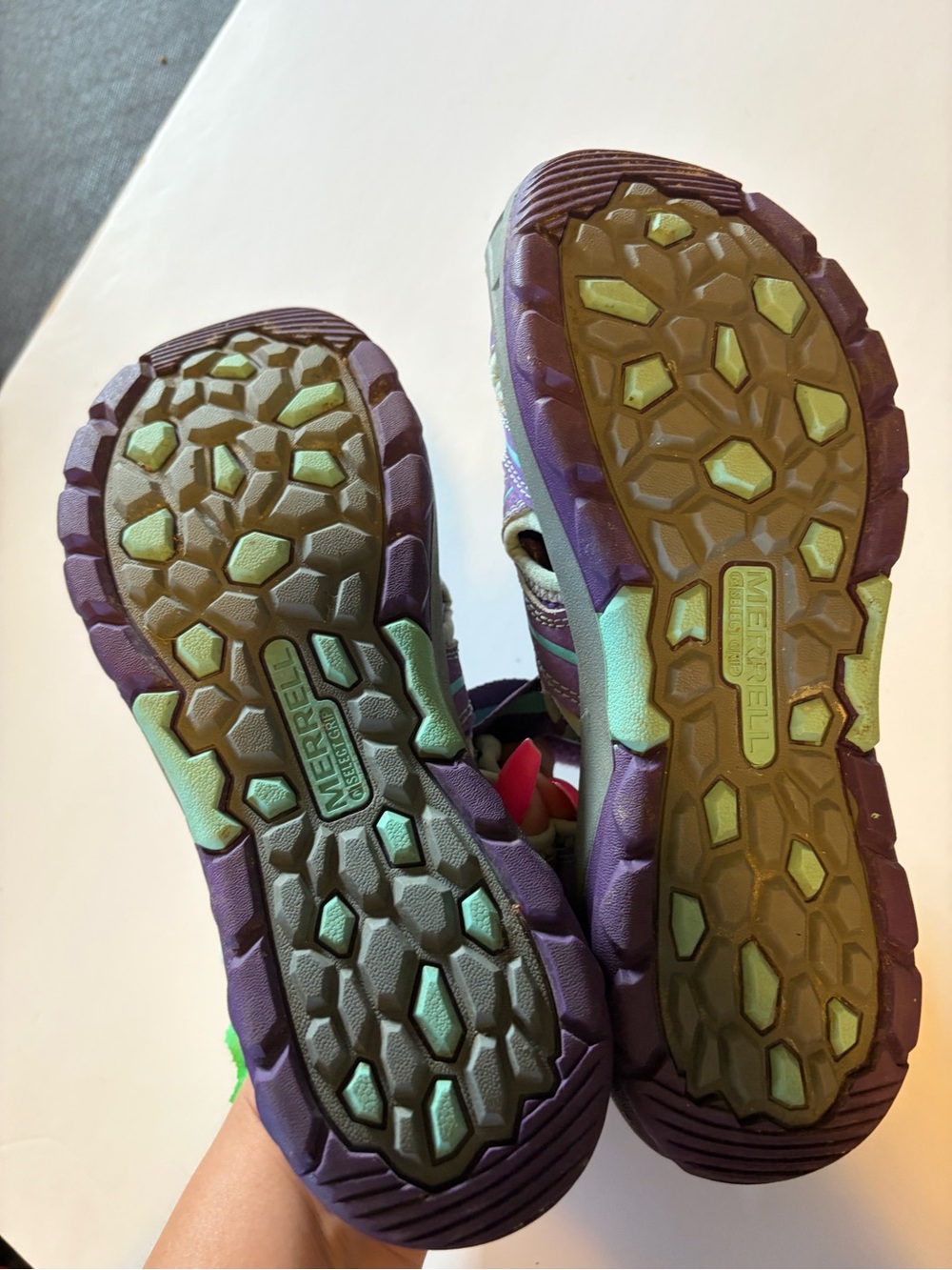 Merrell Hydro Hiker Sandals Water Shoes sandals Purple Size 5 kids girls hiking - Picture 4 of 6